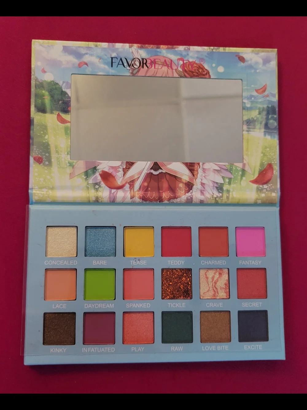 Pink Eyeshadow Palette - Shimmery Pink Tones